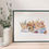 Thumbnail: Spring picnic fox, welsh/airedale terrier, dachshund, basset hound dogs print