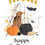 Thumbnail: Dogs halloween greeting card