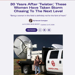 HuffPost women in storm chasing article