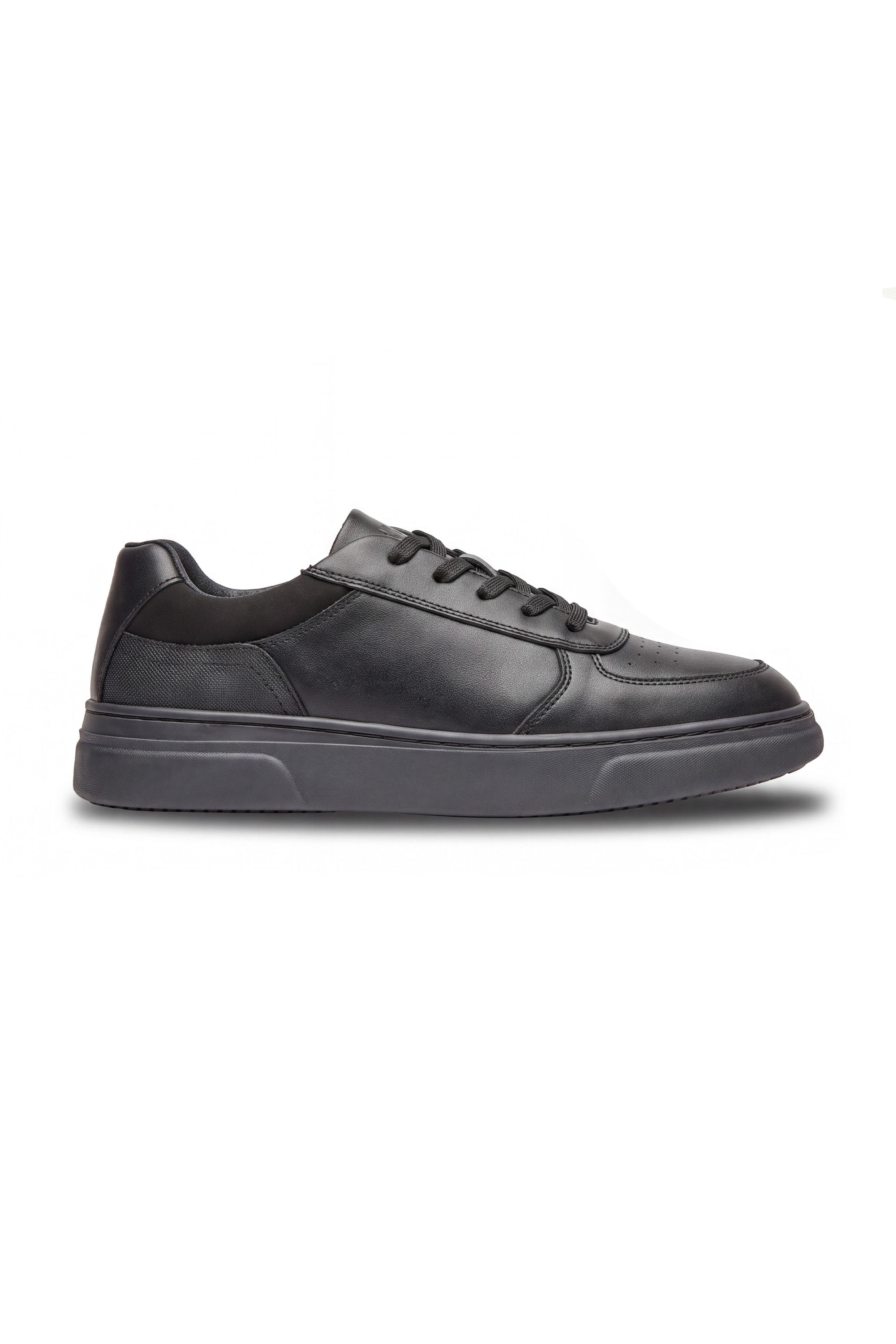 Stonecourt Boys Black School Shoes