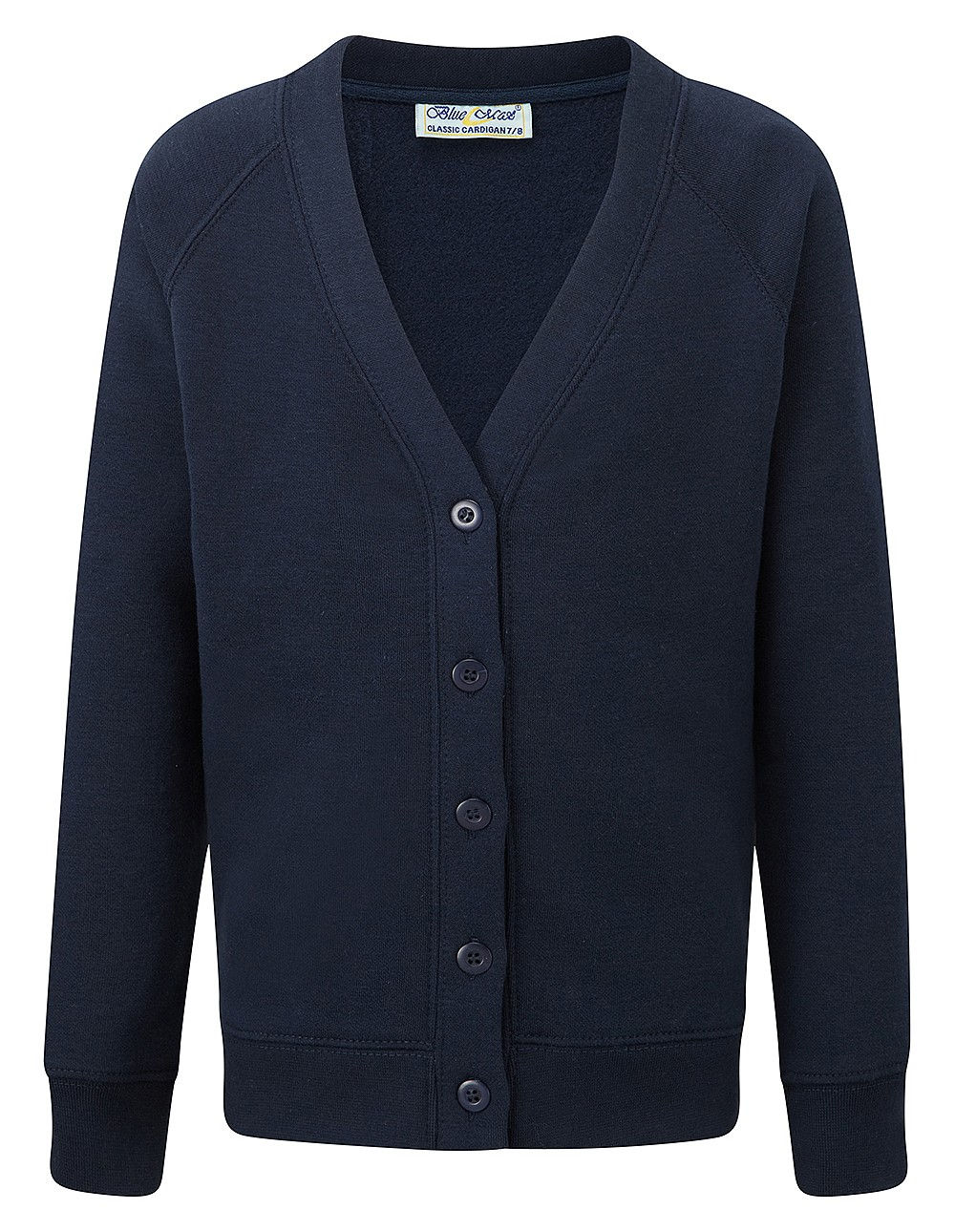 Navy Sweat Cardigan (Church Drive Port Sunlight)