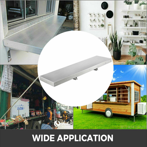 Folding concession shelf 4' or 6' or 8' idealfoodequipment