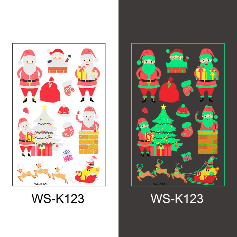 CHRISTMAS THEME GLOW IN THE DARK