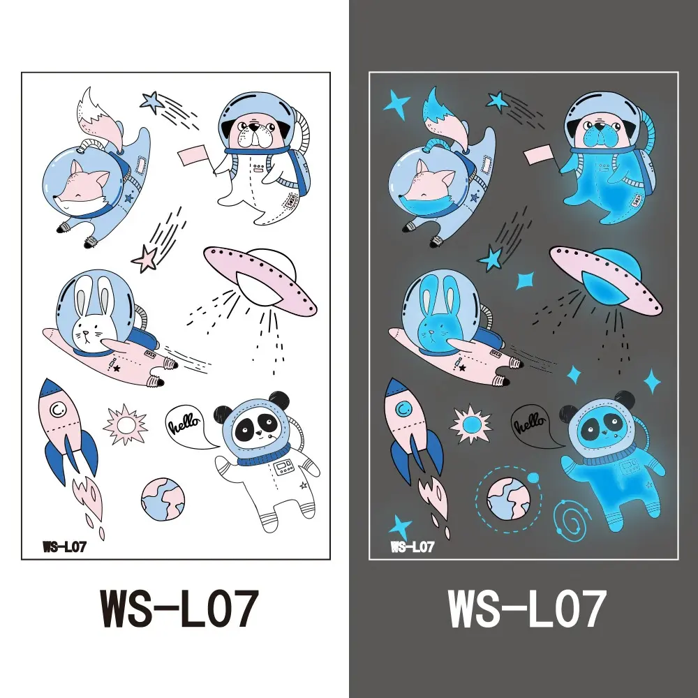 SPACE ANIMALS GLOW IN THE DARK WS-L07