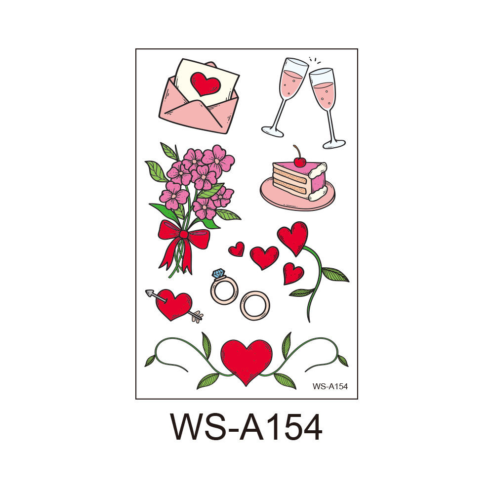 CARTOON DESIGNS HEARTS WS-A154