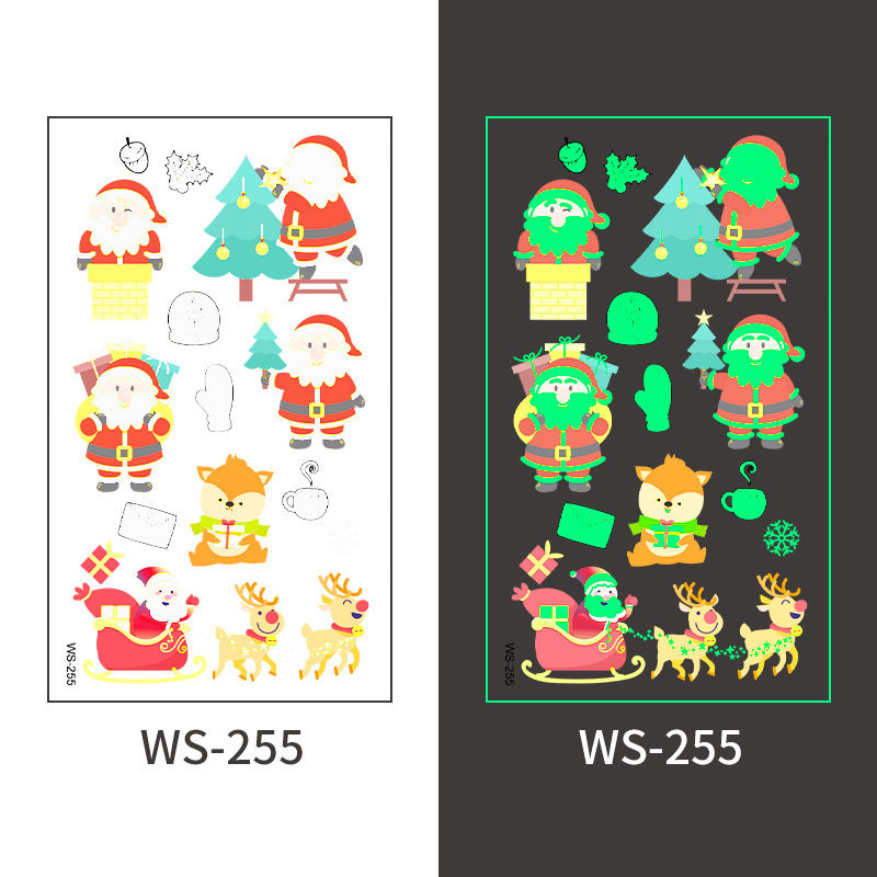 CHRISTMAS THEME GLOW IN THE DARK