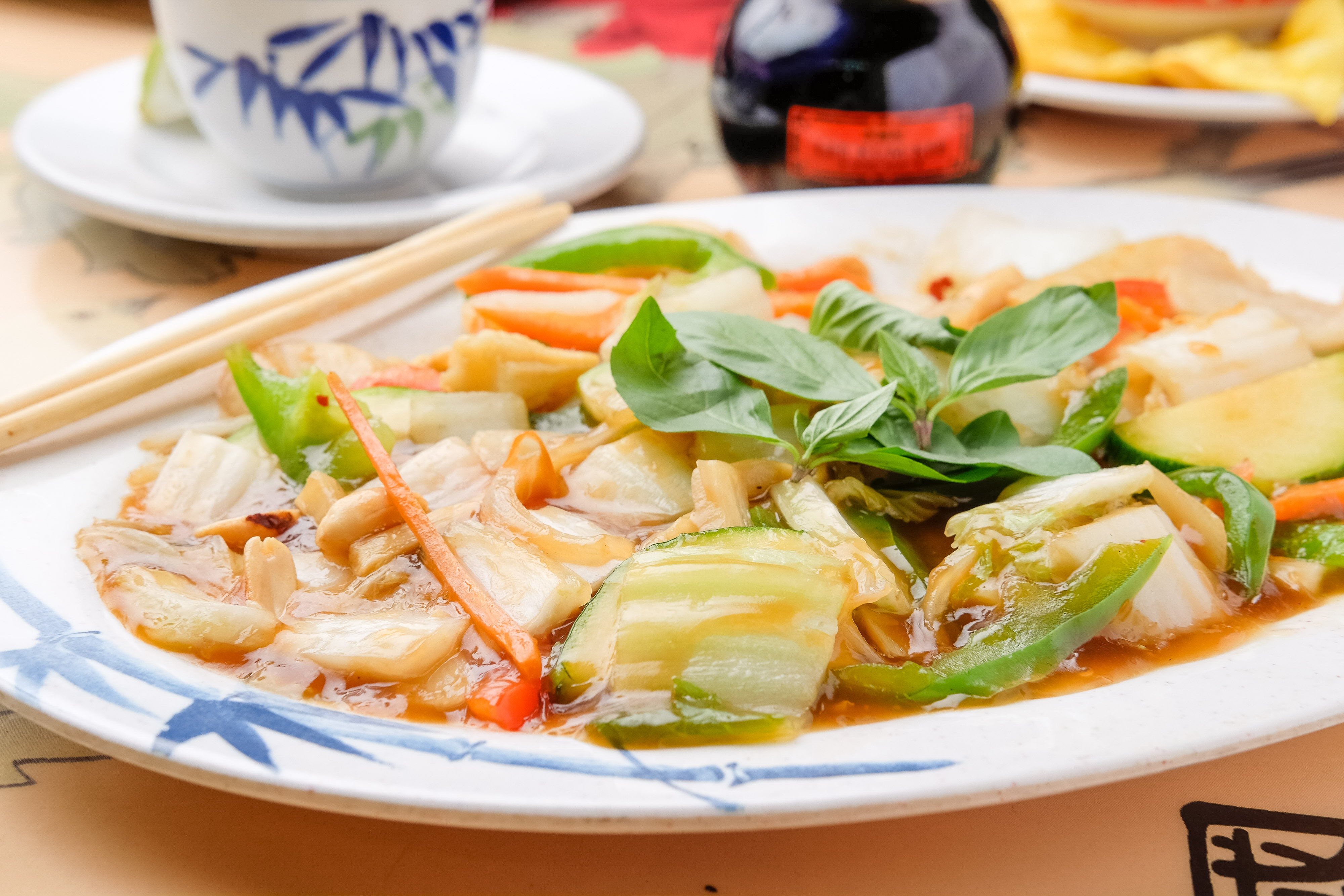 Arranged Food and Objects