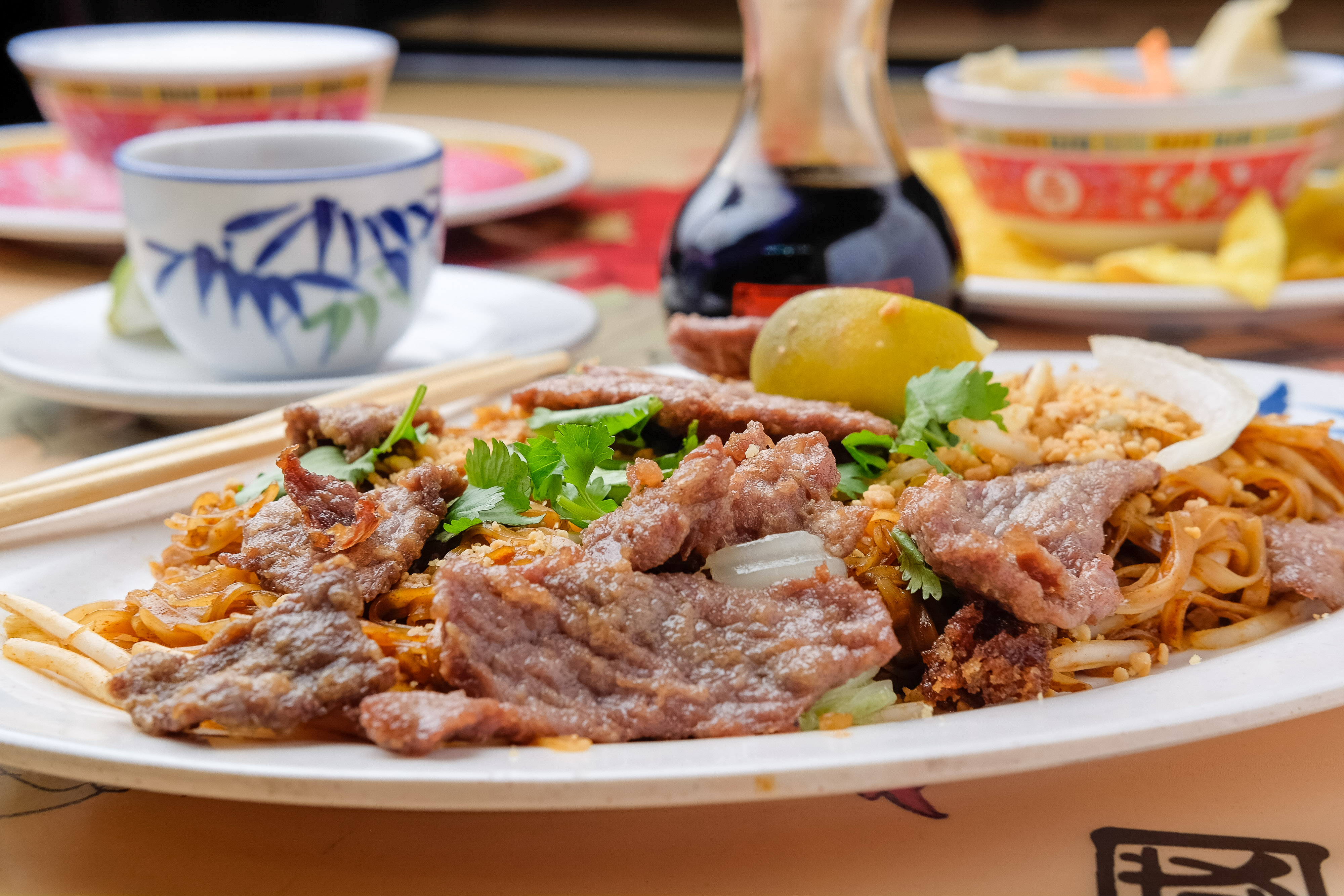 Arranged Food and Objects