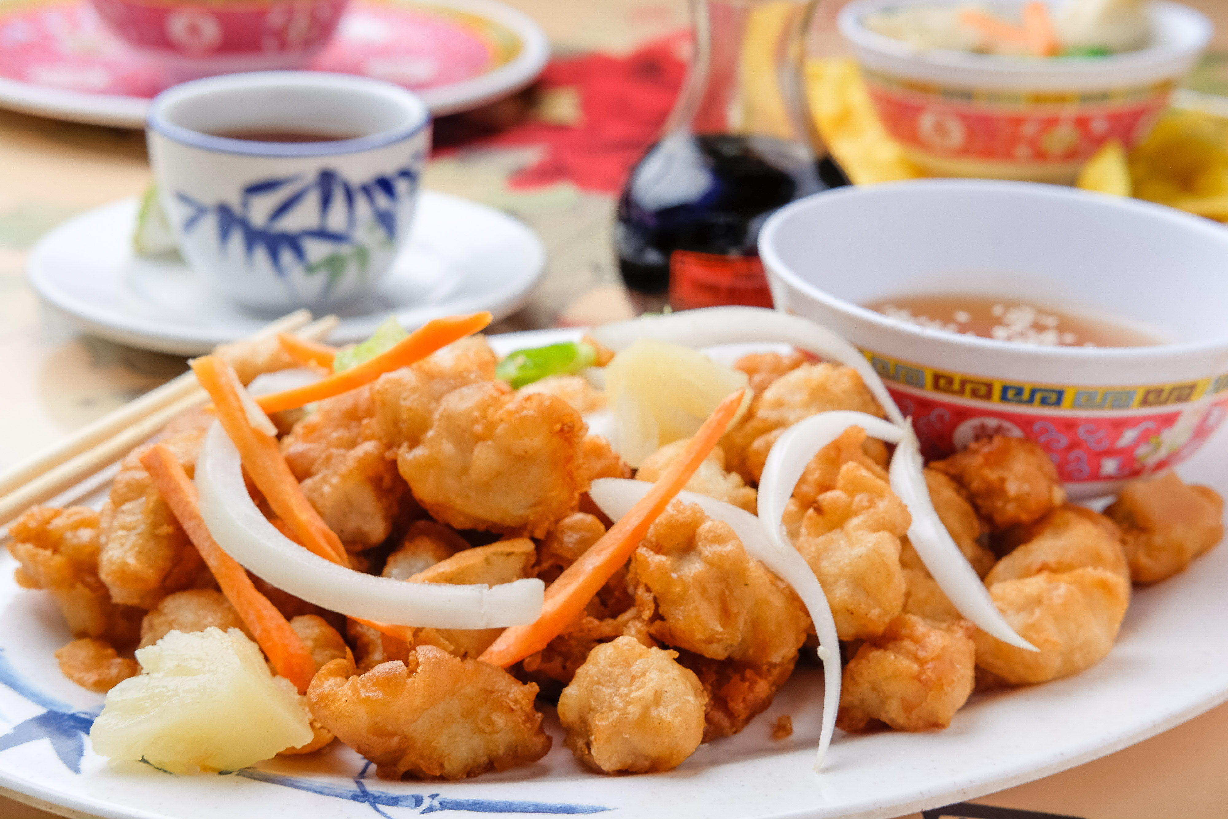 Arranged Food and Objects