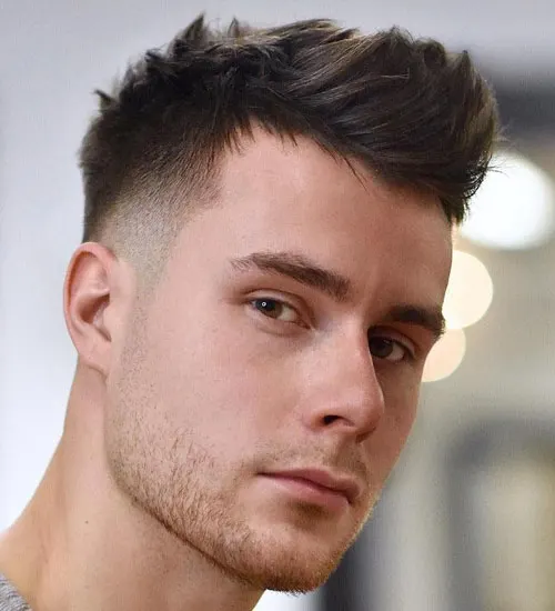 kiểu tóc mid fade haircut