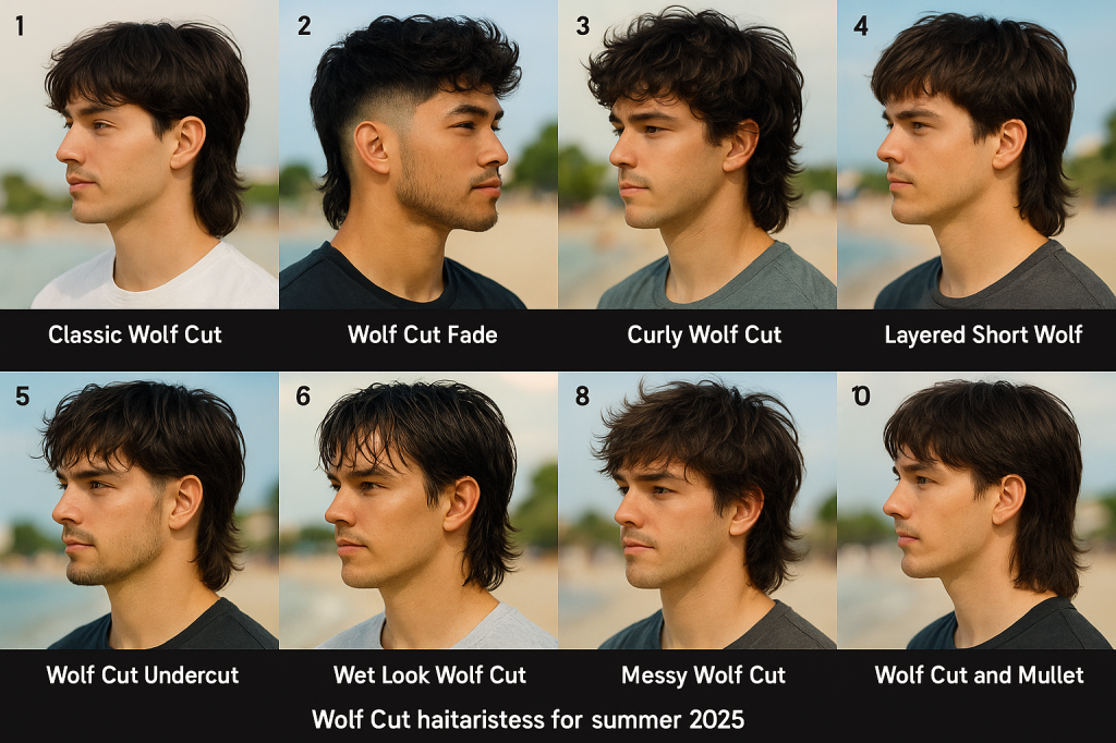 tóc wolf cut nam
