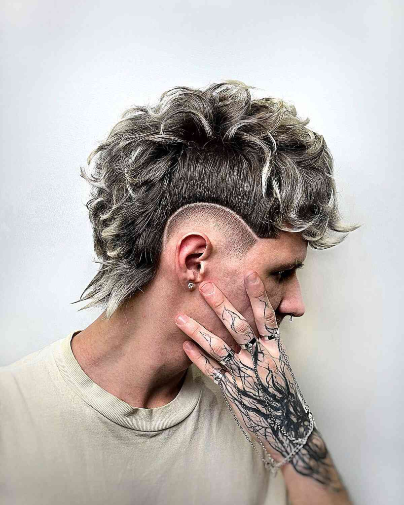 tóc wolf cut nam