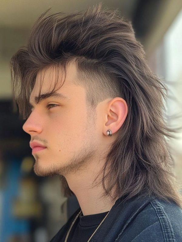 tóc wolf cut nam