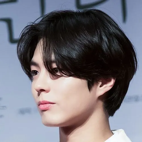Two Block Middle Part Haircut For Asian Men