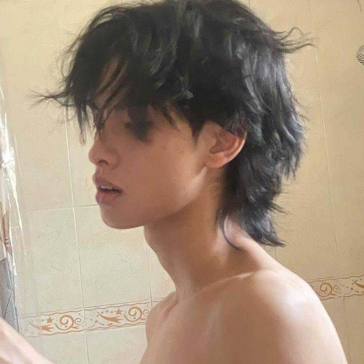 tóc wolf cut nam
