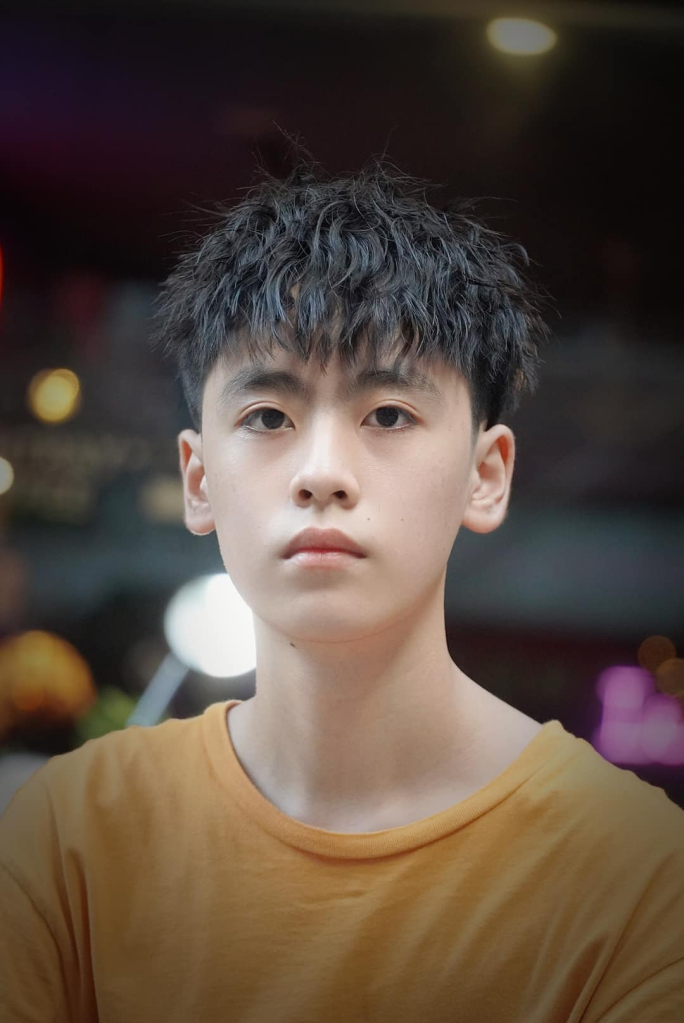 uốn tóc ruffled nam