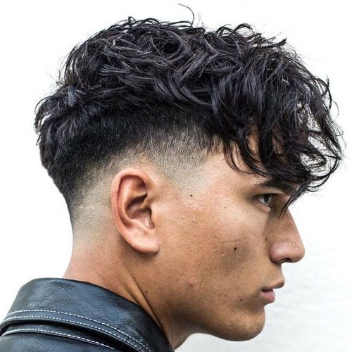 Tóc nam uốn Textured Fringe