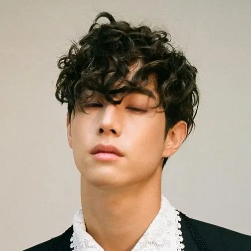Curly Two Block Hairstyle