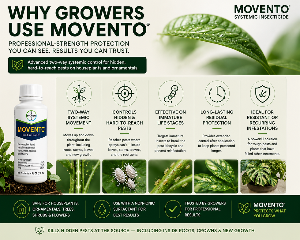 Thumbnail: Movento® Systemic Insecticide including Whiteflies, Aphids, Scale + Root Pests