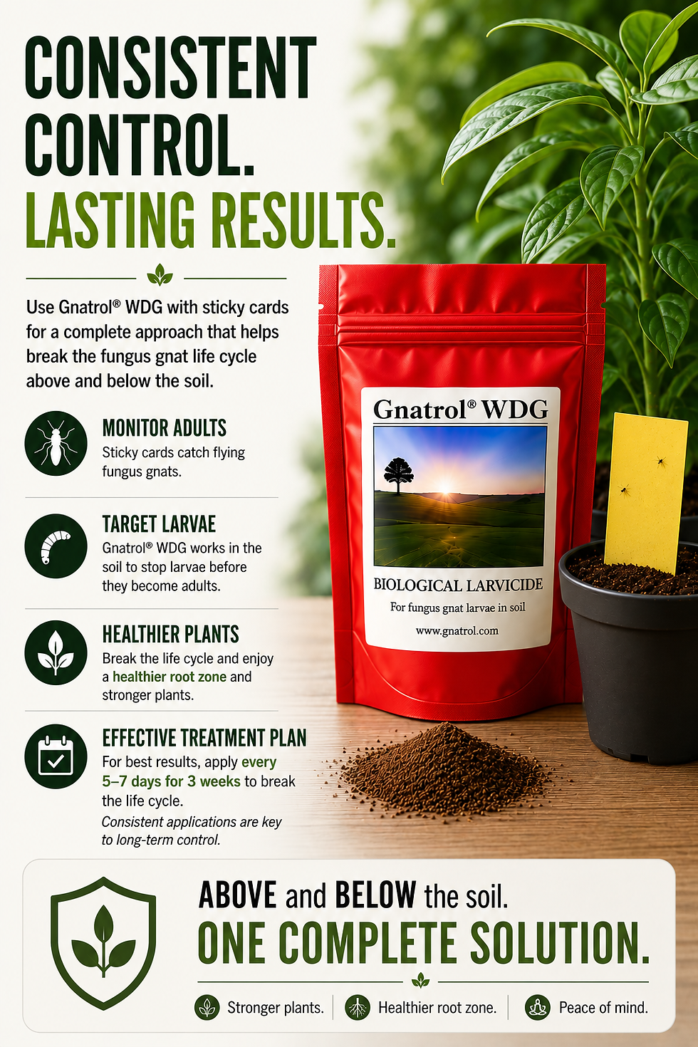 Miniatura: Gnatrol WDG BTI – Kills Fungus Gnat Larvae