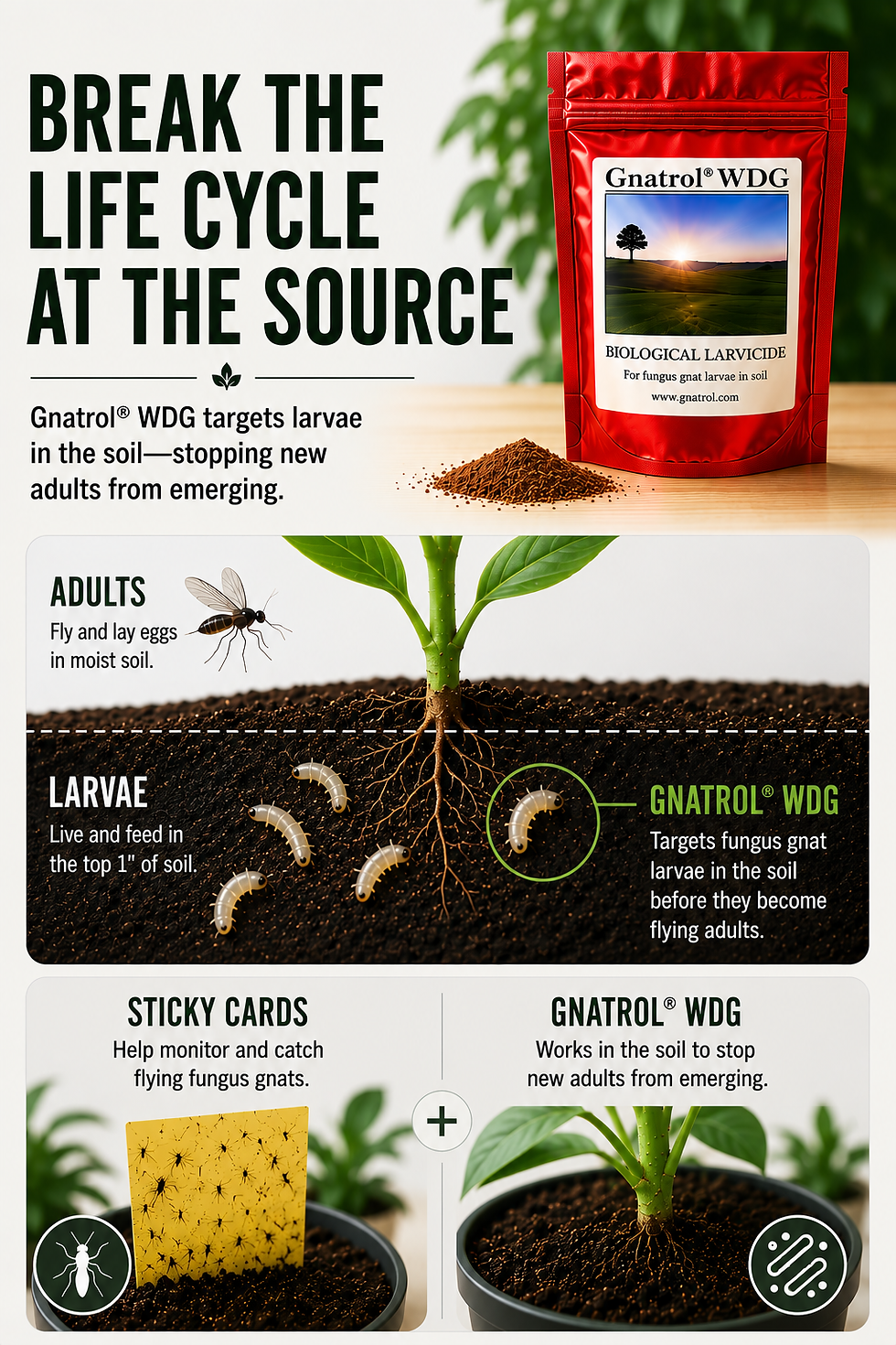 Miniatura: Gnatrol WDG BTI – Kills Fungus Gnat Larvae