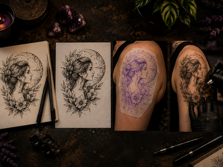 Del boceto a la piel: el proceso artístico detrás de un tatuaje único
