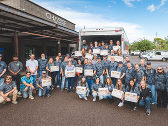 CHASSE Building Team Celebrates 5th Annual CHASSE-Giving by Assembling More Than 2,200 Holiday Meal Boxes for Community