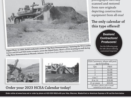 2023 Antique Construction Machinery Calendar Available