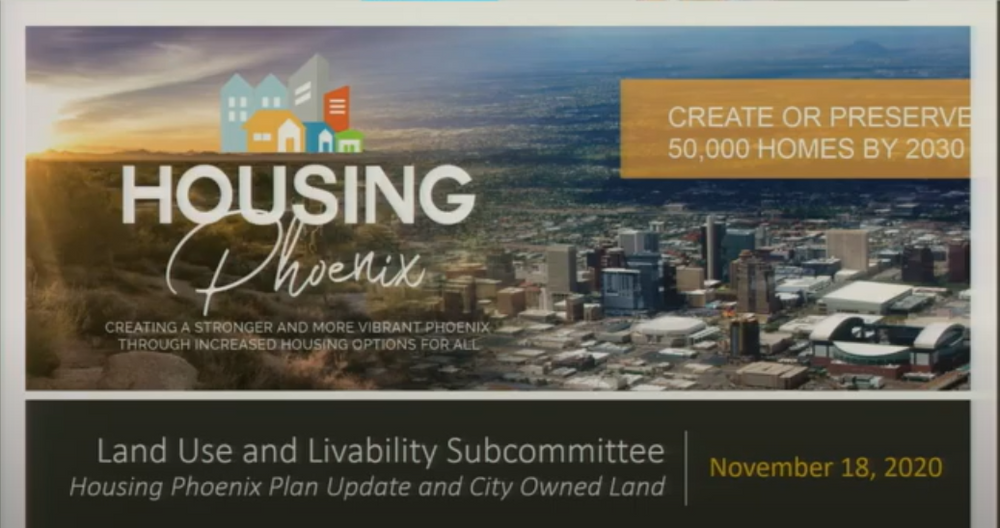 Phoenix Affordable Housing committee plans to build over 50,000 homes