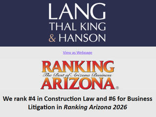 Publication Ranks Lang Thal King & Hanson as one of the Top Arizona Law Firms