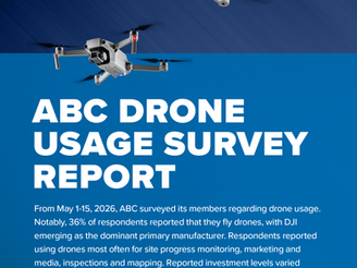 ABC Report: 36% of Contractor Members Utilize Drones on Jobsites