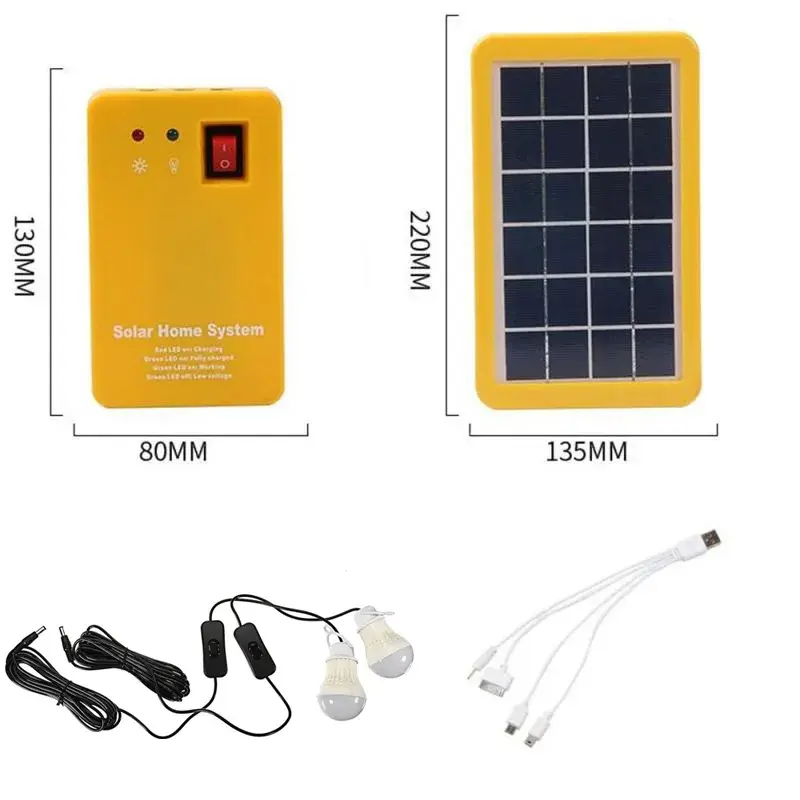 Thumbnail: Solar Light Lithium Solar Power Panel Generator Kit