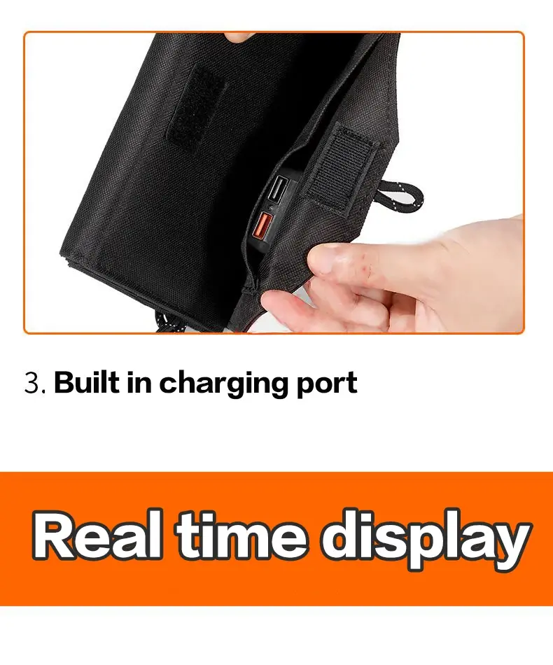 Thumbnail: 6-Fold 800W Foldable Portable Solar Panels Charger USB 5V DC F Solar Panel