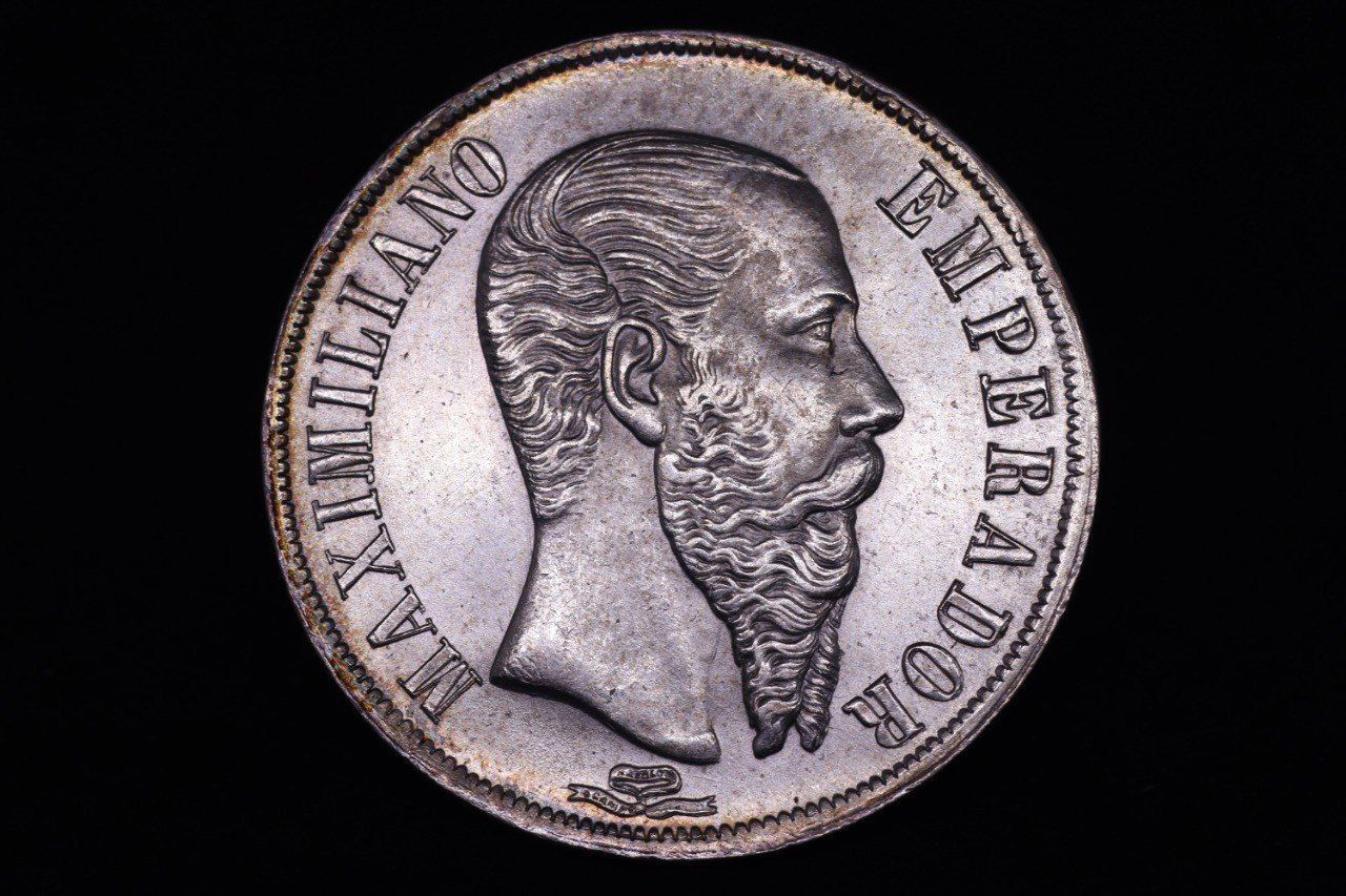 Un peso - Maximiliano Mexico 1866