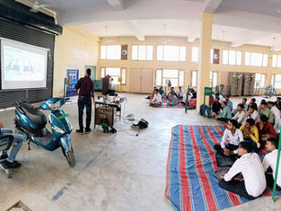 MSI Rewari live demo of Electric Vehicle by Hero Electric.jpeg