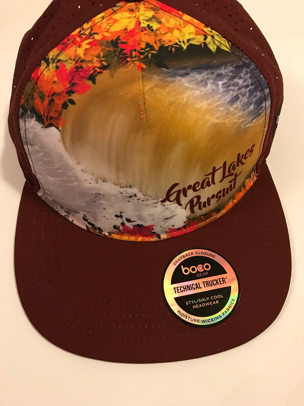 Thumbnail: Great Lakes Pursuit Tahquamenon Falls Foliage Running Trucker by Boco Gear