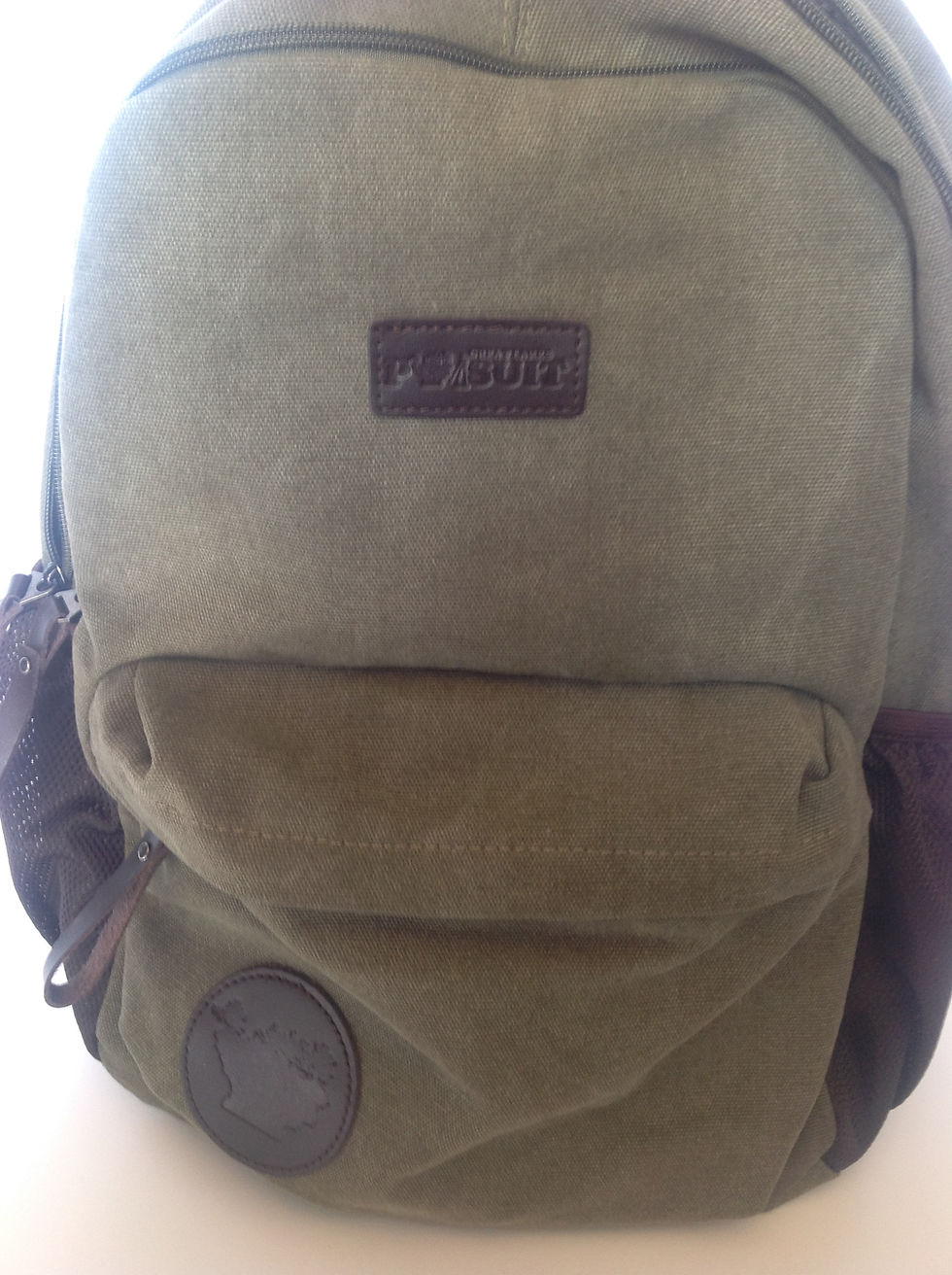 Thumbnail: Great Lakes Pursuit Retro Canvas Backpack- Green