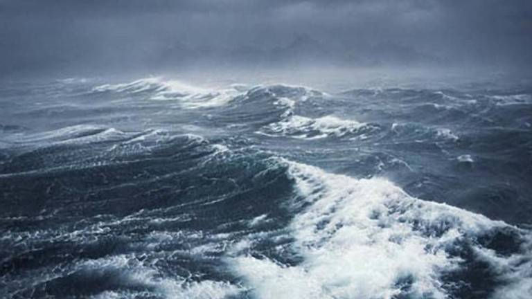 mar agitado