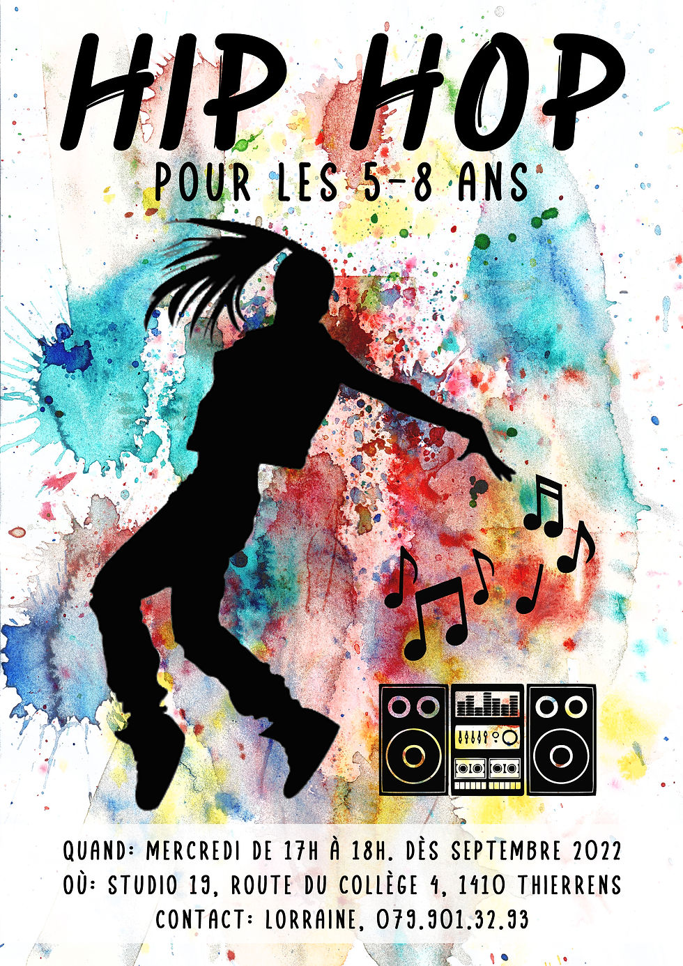 Flyers cours de hiphop 2022