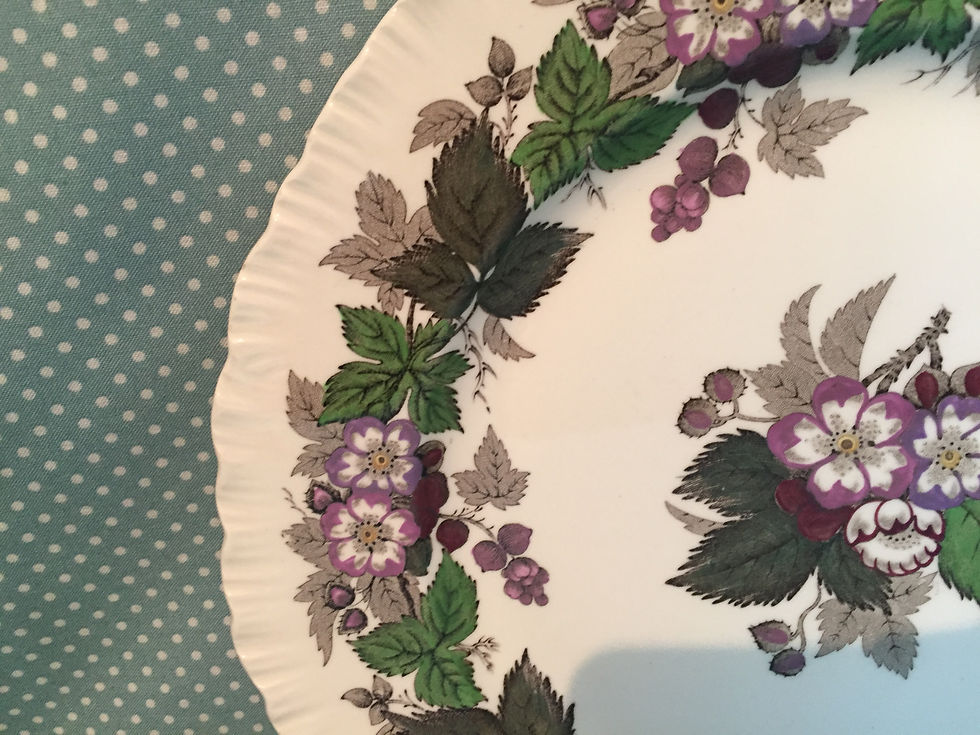 Thumbnail: Wedgwood Pottery Gratewood design dinner plate.