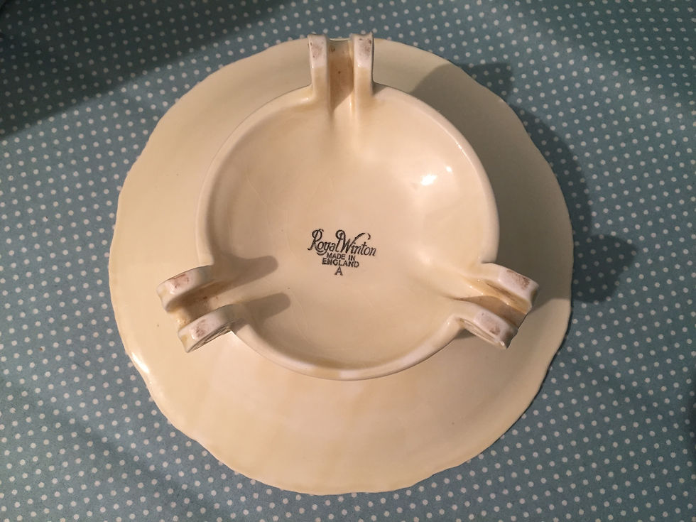 Thumbnail: 2 Royal Winton Grimwades Art Deco dishes.