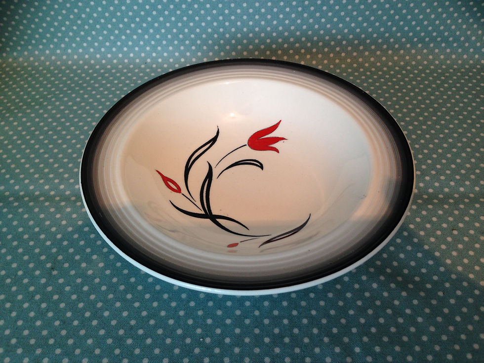 Thumbnail: Ringwood Ware Wood & Sons Flamenco Red Tulip bowl.
