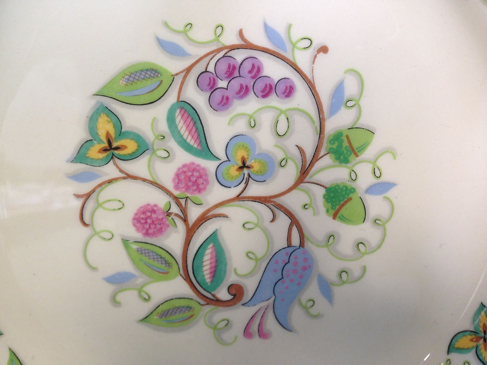 Thumbnail: Set of 4 New Hall Hanley dinner plate. Patt.1280.
