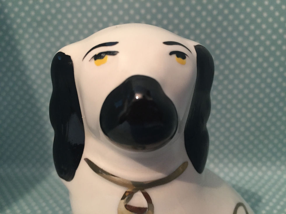 Thumbnail: Arthur Wood flat back Staffordshire spaniel dog.