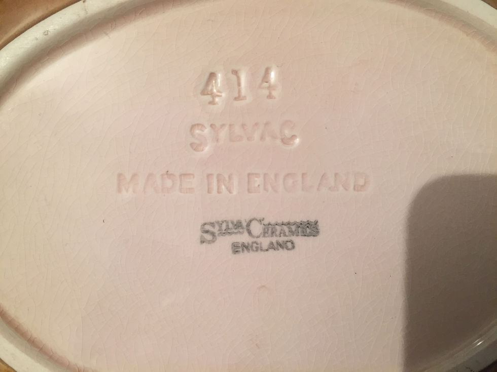 Thumbnail: Sylvac majolica fruit bowl. Patt no. 414.