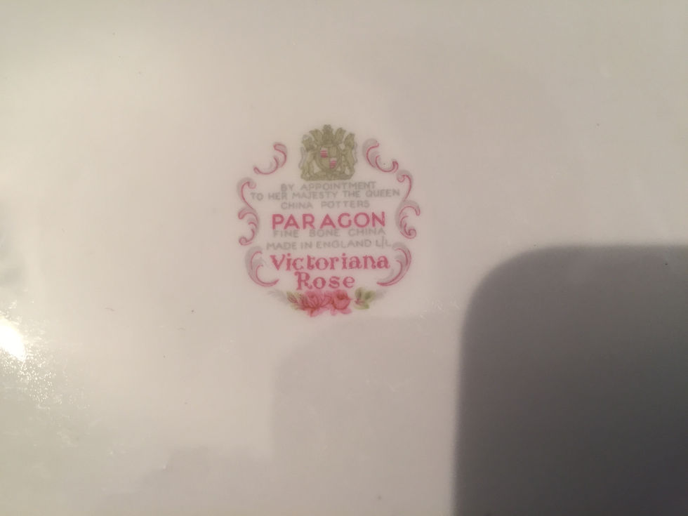 Thumbnail: Paragon China Victoriana Rose design trinket box.