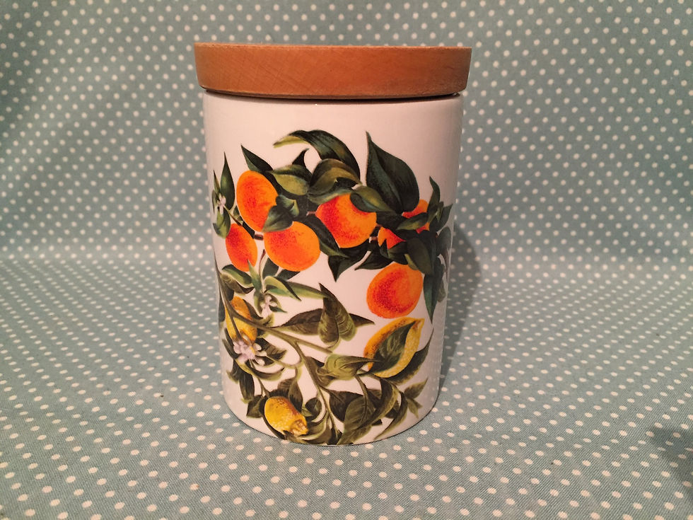 Thumbnail: Portmeirion Pottery storage jar oranges/lemons.