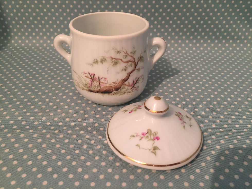 Thumbnail: Louis Lourioux set of 6 Pot De Creme & tray.