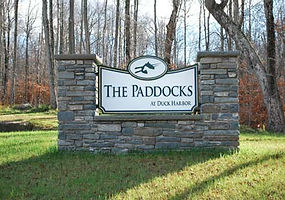 The Paddocks at Duck Harbor sign