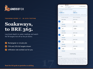 GneissFox training guide 17: Soakaway Testing